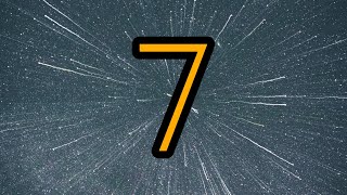 7 Second Timer ⏰ | Bright big yellow numbers and relaxing background music