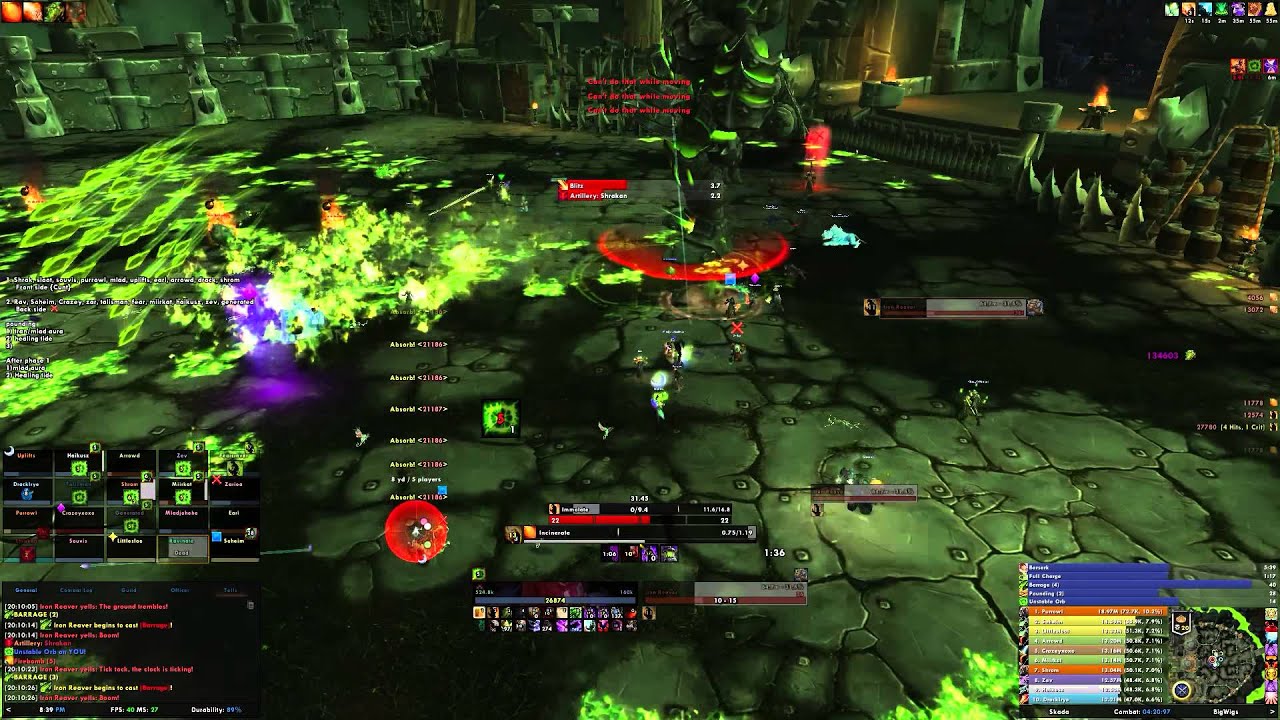 Mythic Iron Reaver - Zevoa (Destruction Warlock) PoV