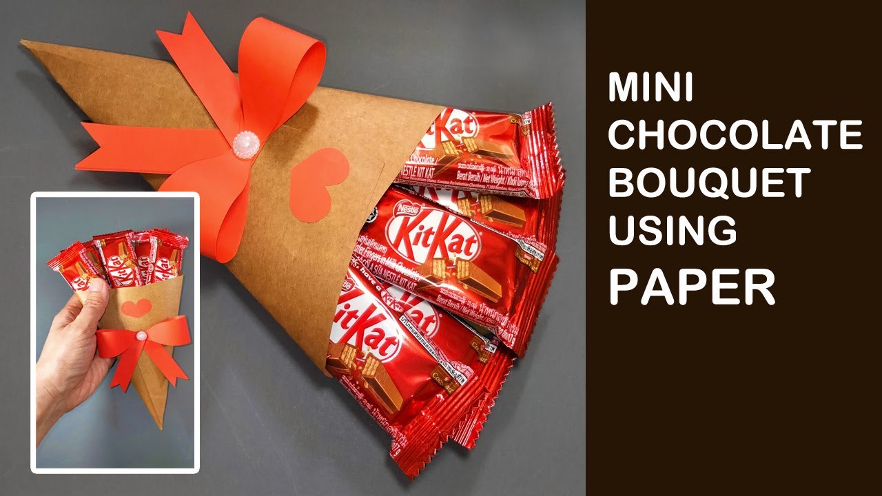 Mini Coklat Bouquet Bajet RM10Pink - Choco Wrapper Gift