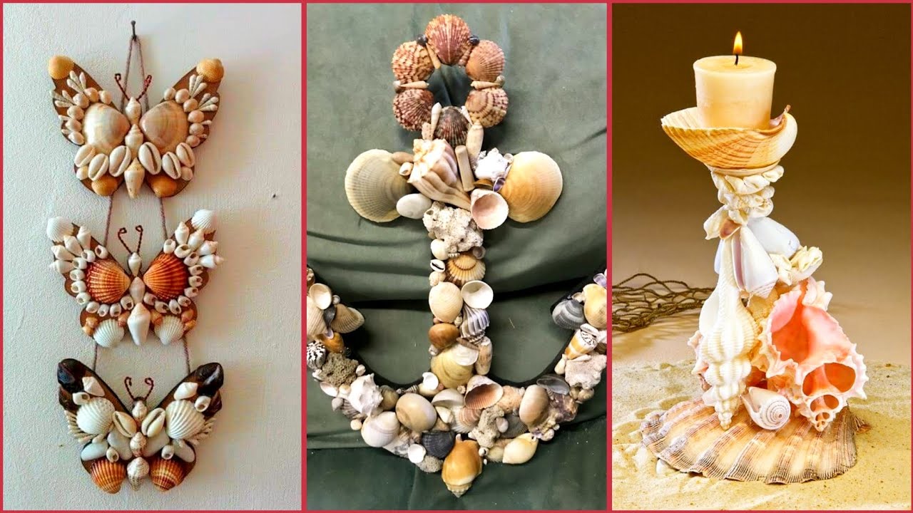 30+ Incredible Seashell made things,Seashell craft ideas - YouTube