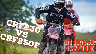 HONDA CRF230F VS CRF250F // FTR HARE SCRAMBLE RACE