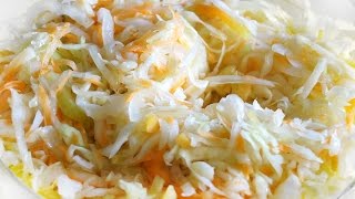 Салат из капусты Простой рецепт витаминного салата