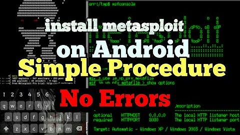 Install metasploit on android
