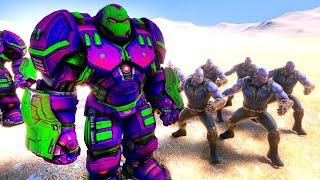 Hulkbuster Army vs Thanos Army - Epic Battle