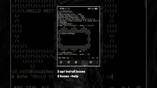 Boxes In Termux 🔥🔥🔥 #termux #shorts #trending