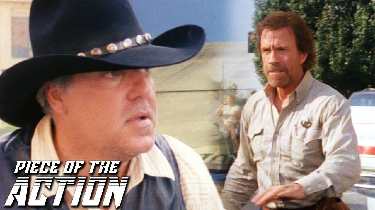 Walker Kicks Down Bounty Hunter | Walker, Texas Ranger