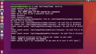 How to set password MySQL,FTP for XAMPP with ubuntu