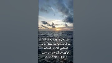 ومن يضلل الله فما له من ولي من بعده - سورة الشورى - الشيخ عبد الباسط عبد الصمد