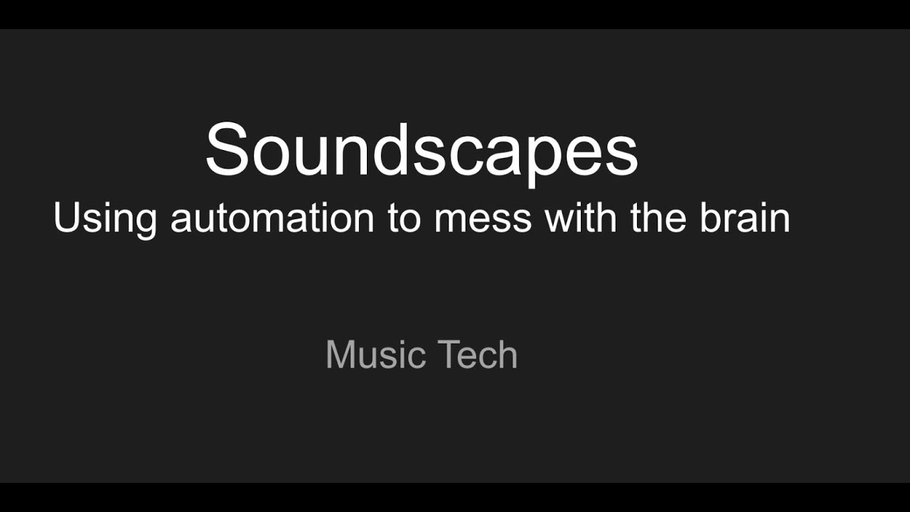 Soundscape Design