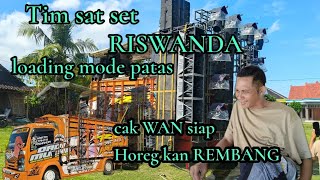 Tim Sat Set Crew Riswanda Datang Langsung Loading Lokasi Cek Sound Luas Pol Kaliombo Rembang