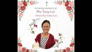Plia Vang Lee, Funeral Slideshow