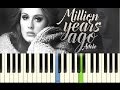 Adele - Million years ago - Piano Tutorial