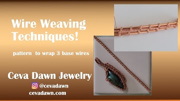 Wire Weaving Pattern (3 Base) for Wire Wrap - Easy to Advanced Jewelry Making Tutorial!