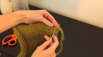 How to Weave in the Ends of a Knitting Project