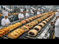 How Traditional Breakfast Breads Are Made in a Manual Factory