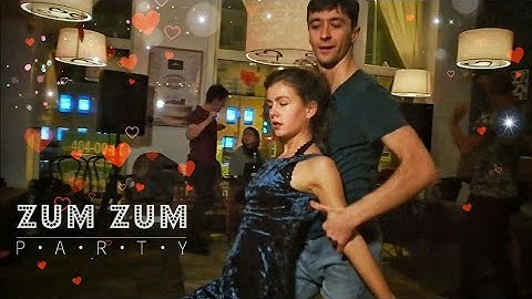 ZumZum Party. Andrey Korotaev and Svetlana Shwedova. Zouk improvisation.