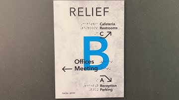 swissQprint signage with relief