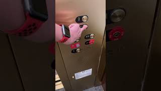 Former Dover traditional elevator (Mod by Fujitec) at The Summit at Preston trails west building