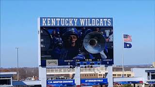 2017 University of Kentucky Wildcat Marching Band - Pregame Jumbotron Cam  11/25/2017