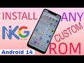 INSTALL Nik Gapps Android 14 Any Custom System ext ROM #gapps #installation #rom