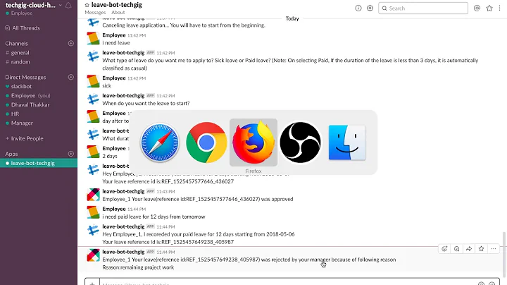Employee Leave Management Chatbot - HR (Human Resource) and AI  (Artificial Intelligence)