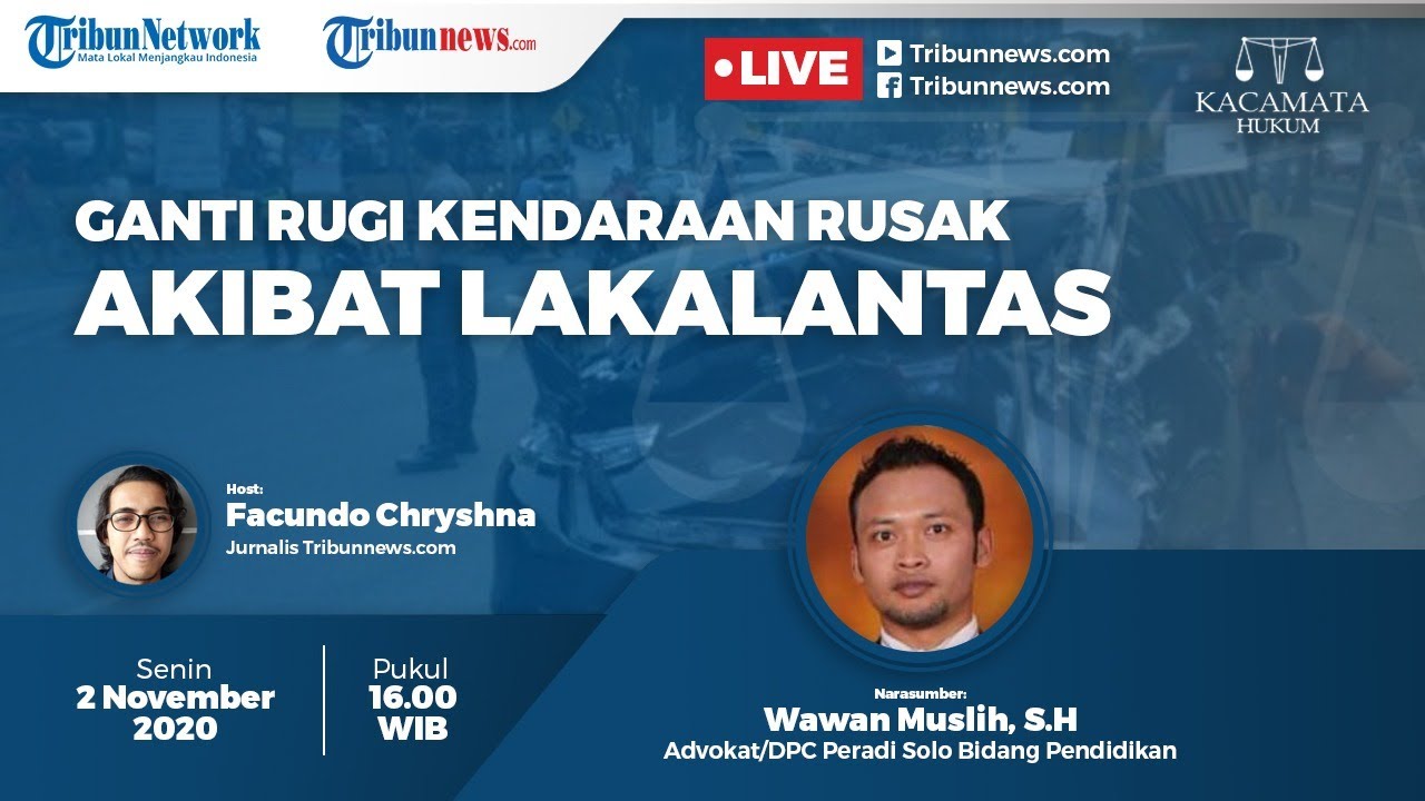🔴 KACAMATA HUKUM: Ganti Rugi Kendaraan Rusak akibat Lakalantas