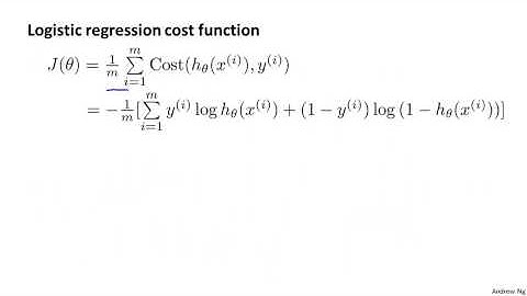 6  5 - Simplified Cost Function and Gradient Descent 10 min)