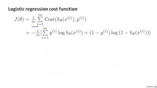 6  5 - Simplified Cost Function and Gradient Descent 10 min)