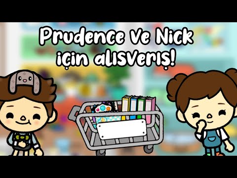 Prudence ve Nick için kırtasiye alışverişi - Toca Life World Türkçe / Toca life King