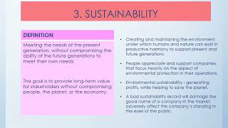 CHAPTER 3 SUSTAINABILITY