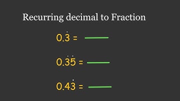 Convert Recurring Decimals to Fractions | Easy Step-by-Step Method