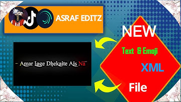 New  Xml File  ||Attitude LyricsVideo ||Black Screen Xml| Xml File |Alight Motion ||ᗩSᖇᗩᖴ