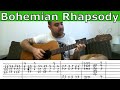 Fingerstyle Tutorial: Bohemian Rhapsody (Instrumental) - Guitar Lesson w/ TAB | LickNRiff