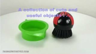 Ladybug Dish Brush