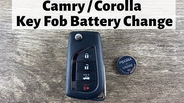 Toyota Camry / Corolla Remote  Key Fob Battery Replacement 2018 - 2021 How To Remove Replace Change
