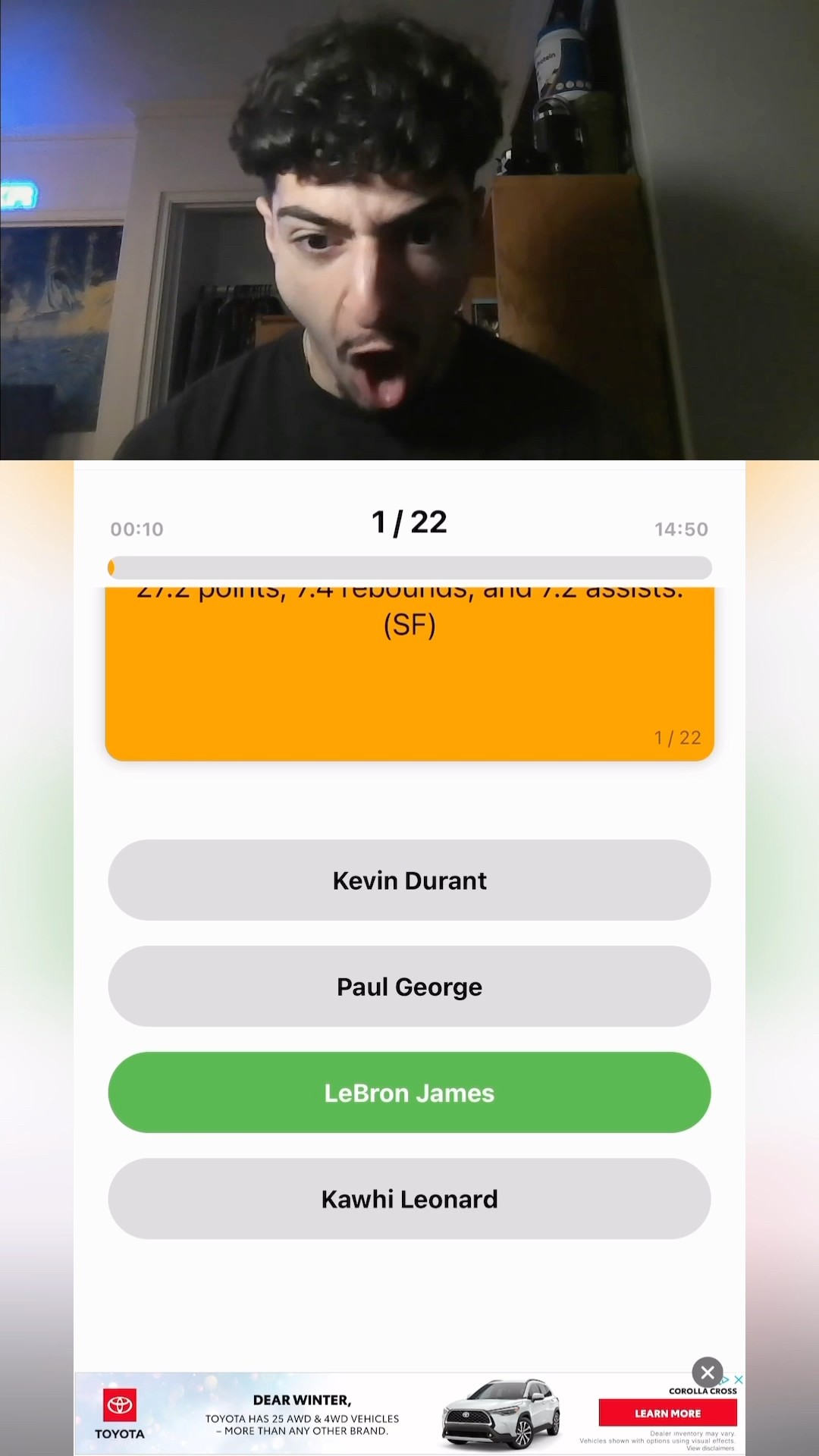 GUESS THE PLAYER BY THEIR STATS (INFINITE BALL KNOWLEDGE EDITION?) #nba #lebron #kyrie #fexr