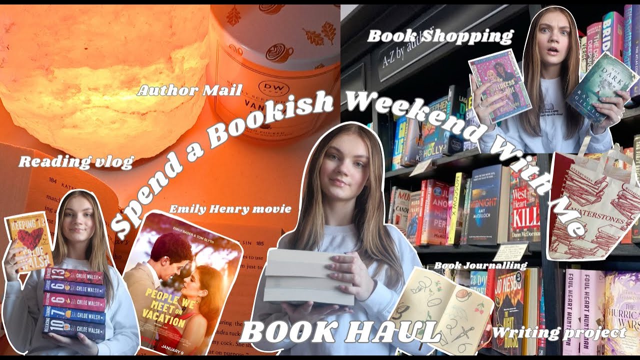 Spend A Bookish Weekend With Me 📖🩷🛍️(Book haul, book shopping, reading vlog)
