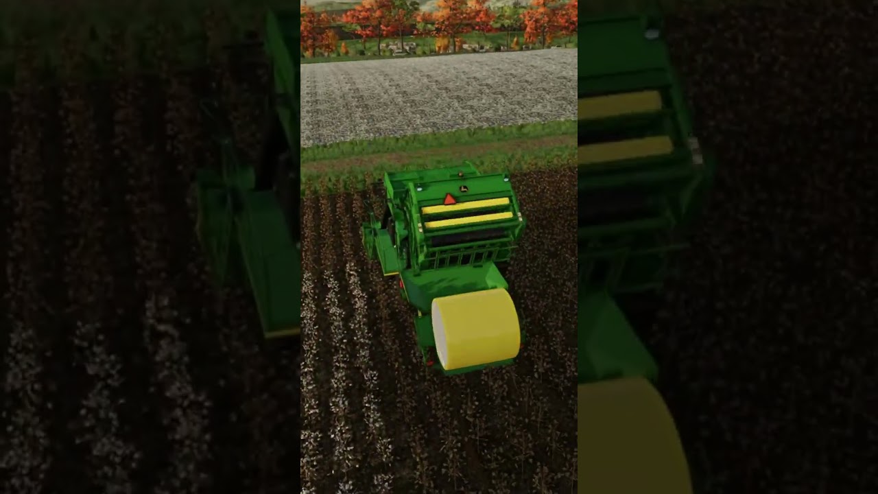 COTTON Baling | John Deere | farming simulator 22 | timelapse