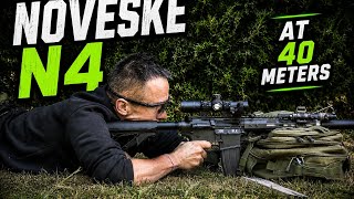 ✅️ Testing the stock NOVESKE N4 GBBR at 40 meters, AIRSOFT.