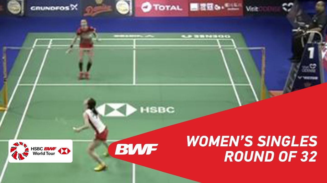 denmark open container law R32 | WS | Line Højmark KJAERSFELDT (DEN) vs Aya OHORI (JPN) | BWF 2018