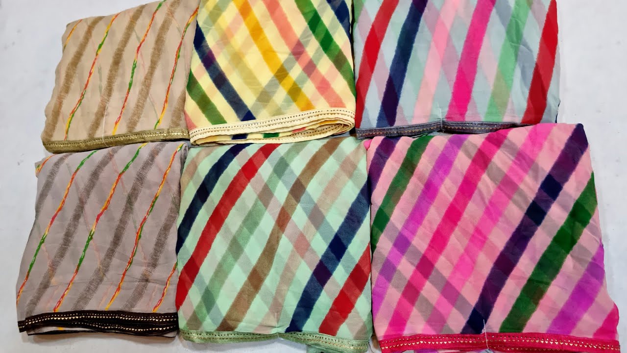 🔥इतनी प्यारी जयपुरी लहरिया साड़ी आपका दिल छू जाएगी😍| 2022 Latest Lahriya Saree Desgins