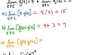 Ls2.4E Video 3: Properties of Limits 1