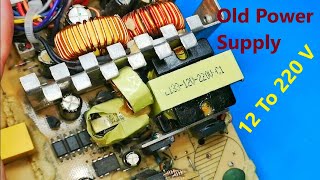Do it Yourself Inverter, Power Supply To inverter From Old Computer