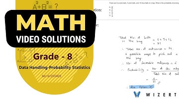 Maths Data Handling-Probability Statistics Video Lessons for Grade 8 - Set 1612510423