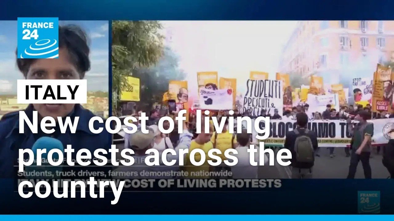 Italy hit by new cost of living protests • FRANCE 24 English