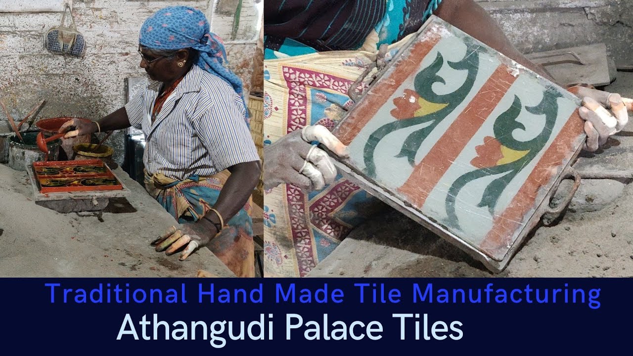 Chettinad Traditional Hand Made Tile Manufacturing Athangudi Palace