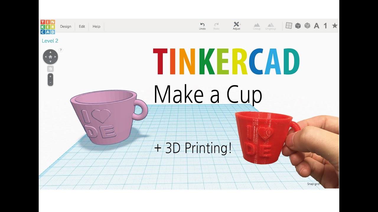 krokodille Monument Tyr 6) Make a cup 2016v with Tinkercad + 3D printing | 3D modeling How to make  and design - YouTube