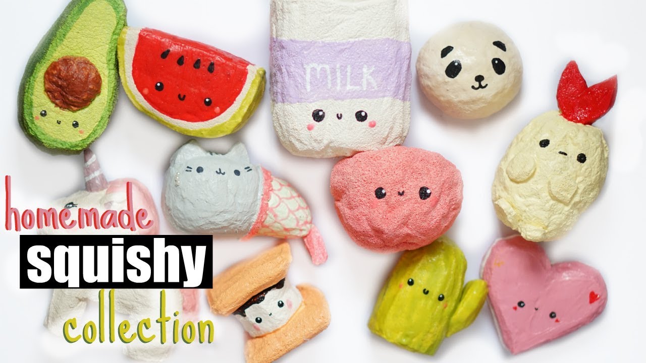 bagværk Hylde lykke HOMEMADE SQUISHY COLLECTION #1 - YouTube