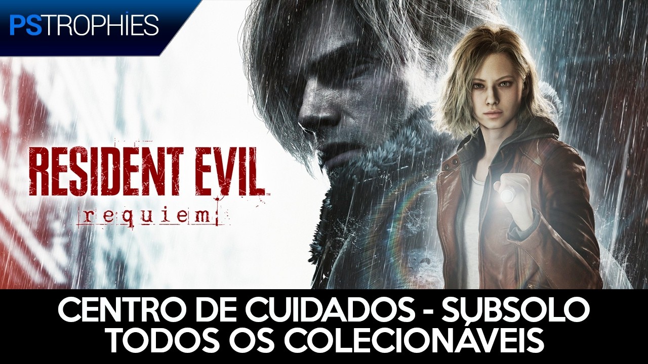 Resident Evil Requiem - Todos os Colecionáveis - CENTRO DE CUIDADOS - SUBSOLO