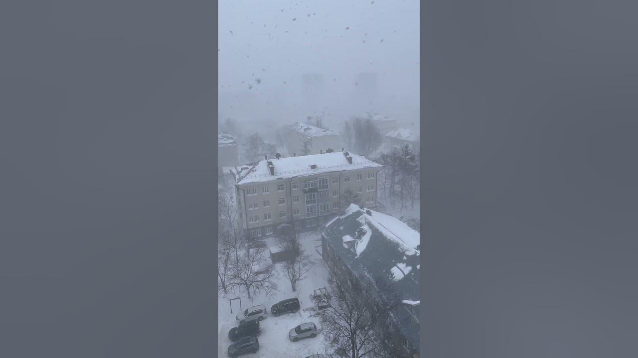 Сахалин . Метель 12.01.24 г. Южно - Сахалинск - YouTube